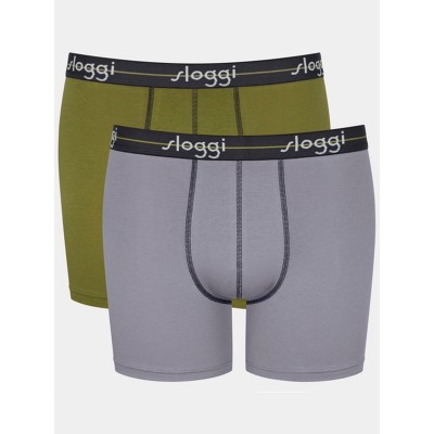 ΜΠΟΞΕΡΑΚΙ SLOGGI MEN START SHORT ΛΑΔΙ/ΓΚΡΙ 2ΤΜΧ 